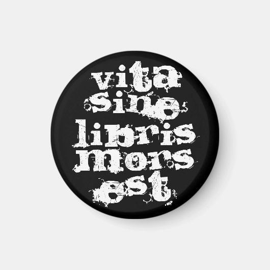 Vita sine libris mors est magneet (Voorkant)