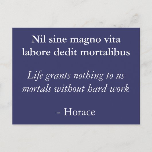 Vita van de sinusmagno van de nul briefkaart (Voorkant)