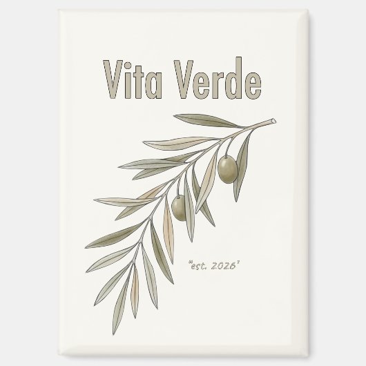 Vita Verde Collectie Beige Magneet (Voorkant)