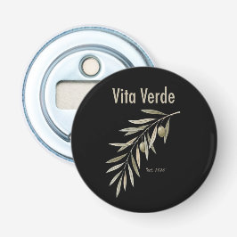 Vita Verde Collectie Black Button Flesopener