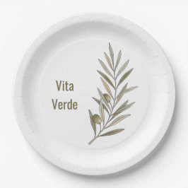 Vita Verde Collectie Wit Papieren Bordje