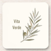 Vita Verde Collection Beige Bier Onderzetter (Voorkant)