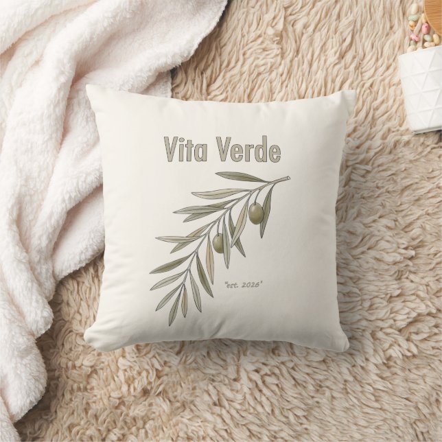 Vita Verde Collection Beige Kussen (Deken)
