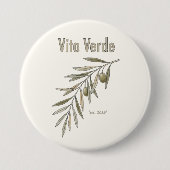 Vita Verde Collection Beige Ronde Button 7,6 Cm (Voorkant)