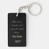 Vita Verde Collection Black Sleutelhanger (achterkant)