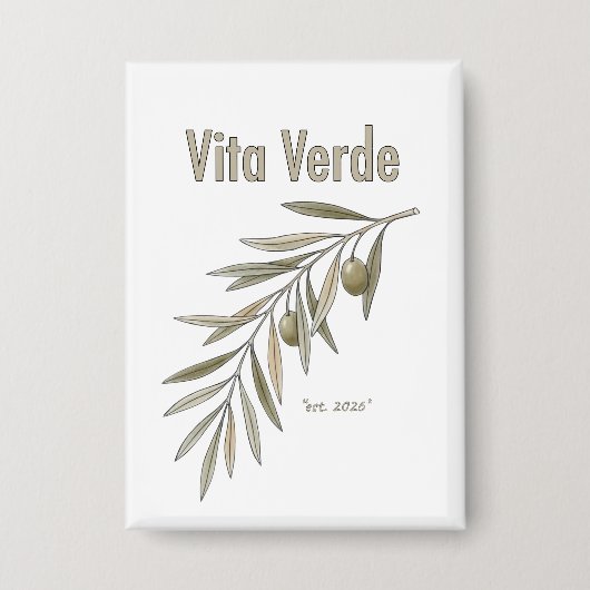 Vita Verde Collection White Button (Voorkant)