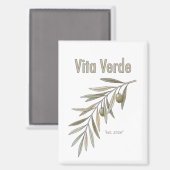Vita Verde Collection White Magneet (Voorkant / Achterkant)