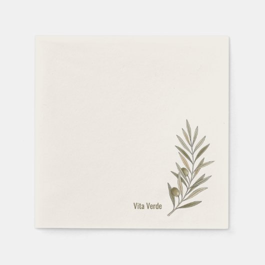 Vita Verde Collection White Servet (Voorkant)