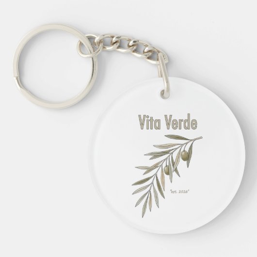 Vita Verde Collection White Sleutelhanger (Voorkant)