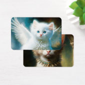 Vitage Kitten Angel Visitekaartje (Bureau)