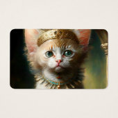 Vitage Kitten Angel Visitekaartje (Achterkant)