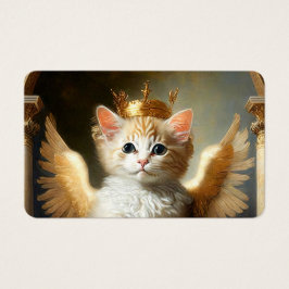 Vitage Kitten Angel Visitekaartje