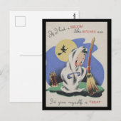 Vitage Spooky Halloween 5 Briefkaart (Voorkant / Achterkant)