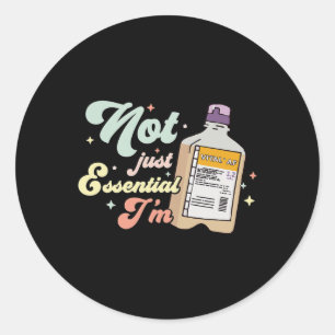 Vital AF Funny Nurse Diëtist RD RN Kritische zorg Ronde Sticker