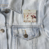 Vital informeert koning Harold Vierkante Button 5,1 Cm (In situ)