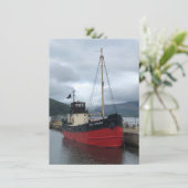 Vital Spark, Puffer Boat, Inveraray, Schotland, Feestdagenkaart (Staand voorkant)