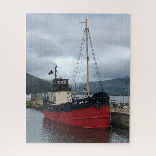 Vital Spark, Puffer Boat, Inveraray, Schotland, Legpuzzel (Verticaal)