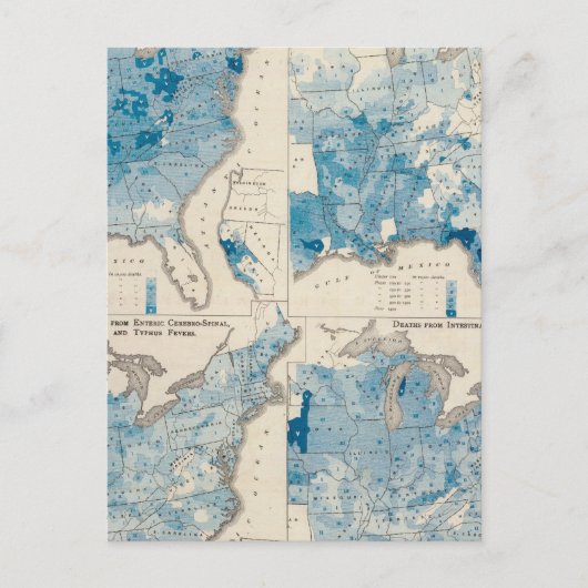 Vitale statistieken, United Census Briefkaart (Voorkant)