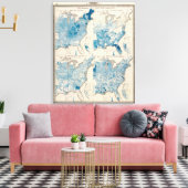 Vitale statistieken, United Census Canvas Afdruk (Insitu (Woonkamer))