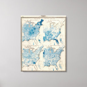 Vitale statistieken, United Census Canvas Afdruk