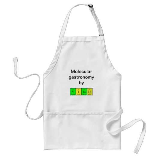 Vitali periodieke table name apron standaard schort (Voorkant)