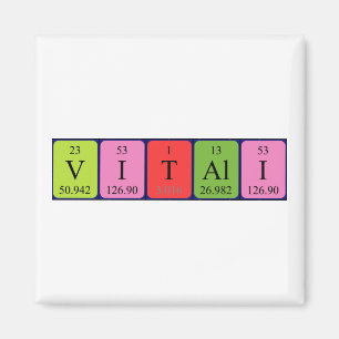 Vitali periodieke table name magnet