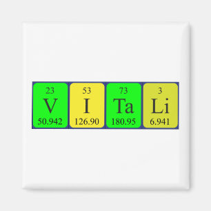 Vitali periodieke table name magnet