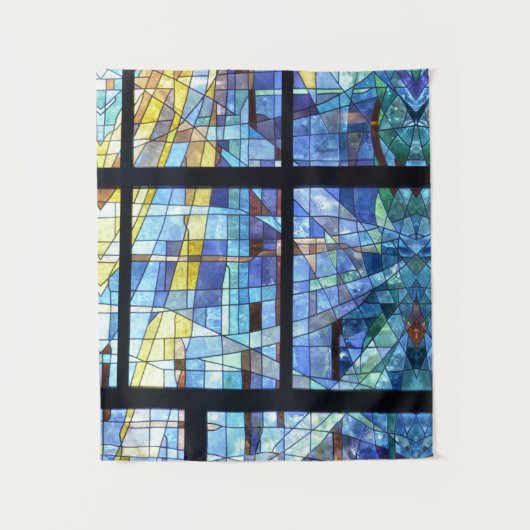 Vitalisme Abstract Hedendaags Vitralium Blauw Wandkleed (Voorkant)