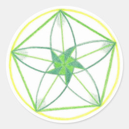 Vitaliteit Mandala #2 Ronde Sticker