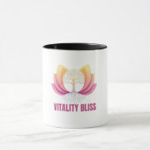 Vitality Bliss Gezondheid & Wellness Logo Mok (Midden)