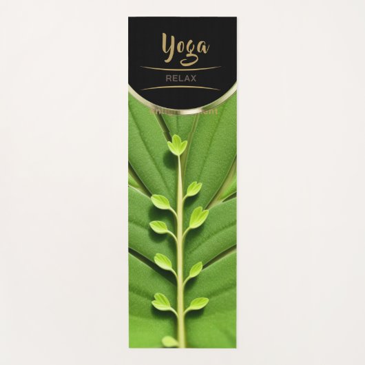 Vitality Green Leaf - Yoga Mat (Voorkant)
