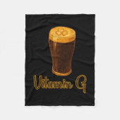 Vitamin Beer Lucky Shamrock Funny Patrick’s Day Me Fleece Deken (Voorkant)