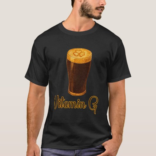 Vitamin Beer Lucky Shamrock Funny Patrick’s Day Me T-shirt (Voorkant)