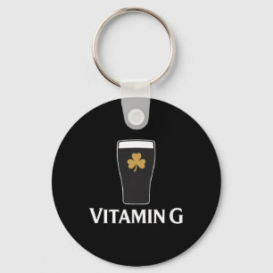 Vitamin G Stout Bier Ierse Drinken Shamrock St Pa Sleutelhanger