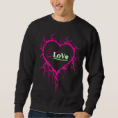 Vitamin Love Brand Pink Heart Design Sweatshirt  (Voorkant)