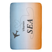 Vitamin Sea Orange Summer Color Bath Mat (Voorkant Verticaal)