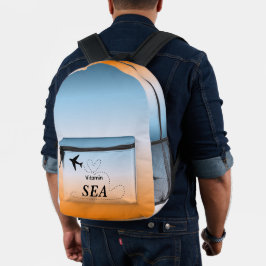 Vitamin Sea Oranje Zomer Kleur Bedrukte Rugzak
