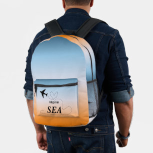 Vitamin Sea Oranje Zomer Kleur Bedrukte Rugzak