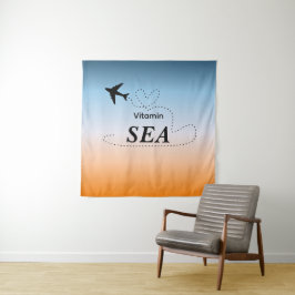 Vitamin Sea Oranje Zomer Kleur Tapijt Wandkleed
