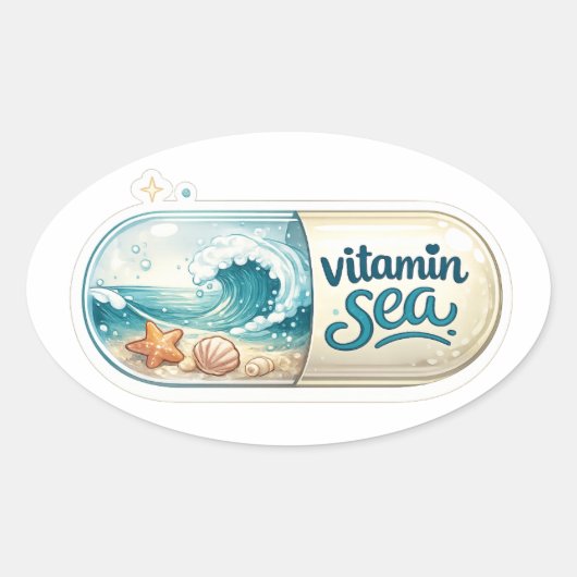 Vitamin Sea Sticker (Voorkant)