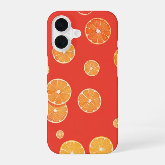 Vitamin Vibes Citrus Slices Phone Case iPhone 16 Hoesje (Achterkant)