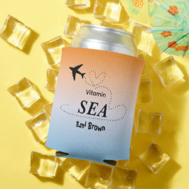 Vitamin Zee Oranje Zomer Kleur Blikjeskoeler