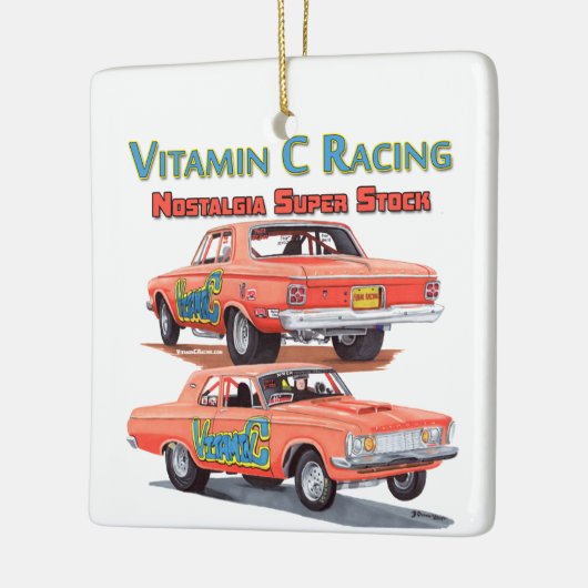 Vitamine C kerstversiering Keramisch Ornament (Links)