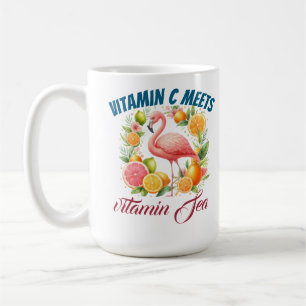 Vitamine C ontmoet Vitamine Zee-Tropische Flamingo Koffiemok