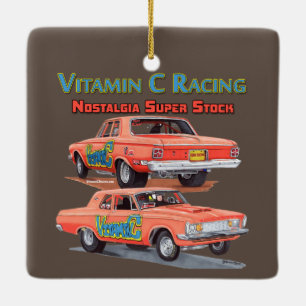 Vitamine C Racing Keramisch Ornament