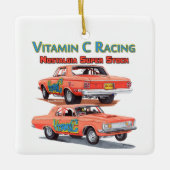 Vitamine C Racing Keramisch Ornament (Voorkant)