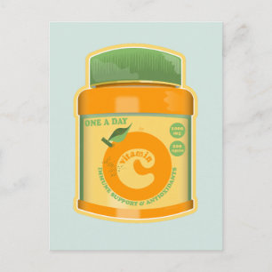 Vitamine C wellness Briefkaart