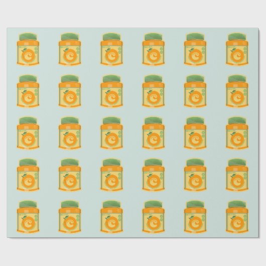 Vitamine C wellness Cadeaupapier (Vlak)