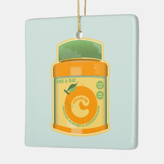 Vitamine C wellness Keramisch Ornament (Links)