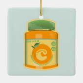 Vitamine C wellness Keramisch Ornament (Achterkant)